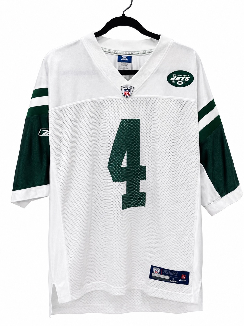 NY Jets Brett FAVRE Onfield Jersey #4 Large vintage